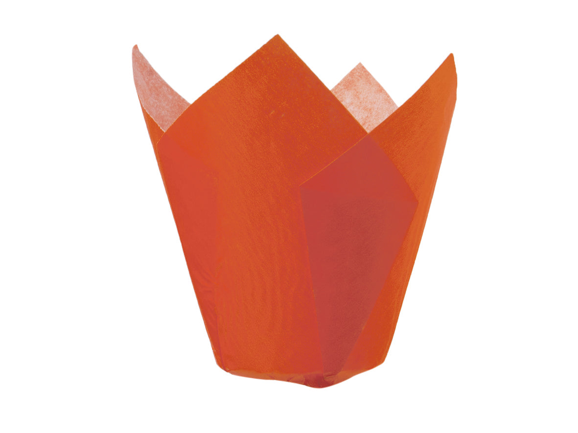 Tulip Cup Backform Orange H:5,5-9,5cm Ø5cm - 2000 Stück