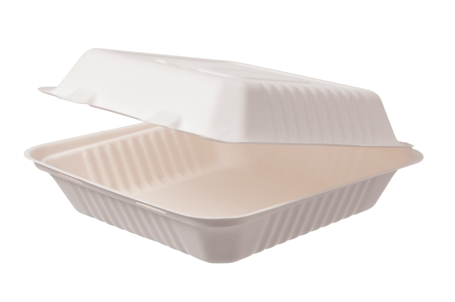 Menübox groß ungeteilt Holzfaser 245x245x75mm - 200 Stück