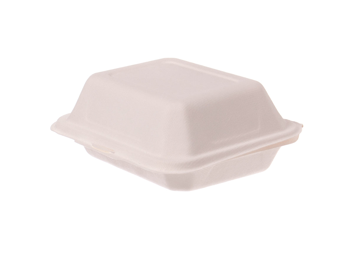 Lunchbox ungeteilt Bagasse HP2/IP10 1675BG 162x190x72mm - 500 Stück