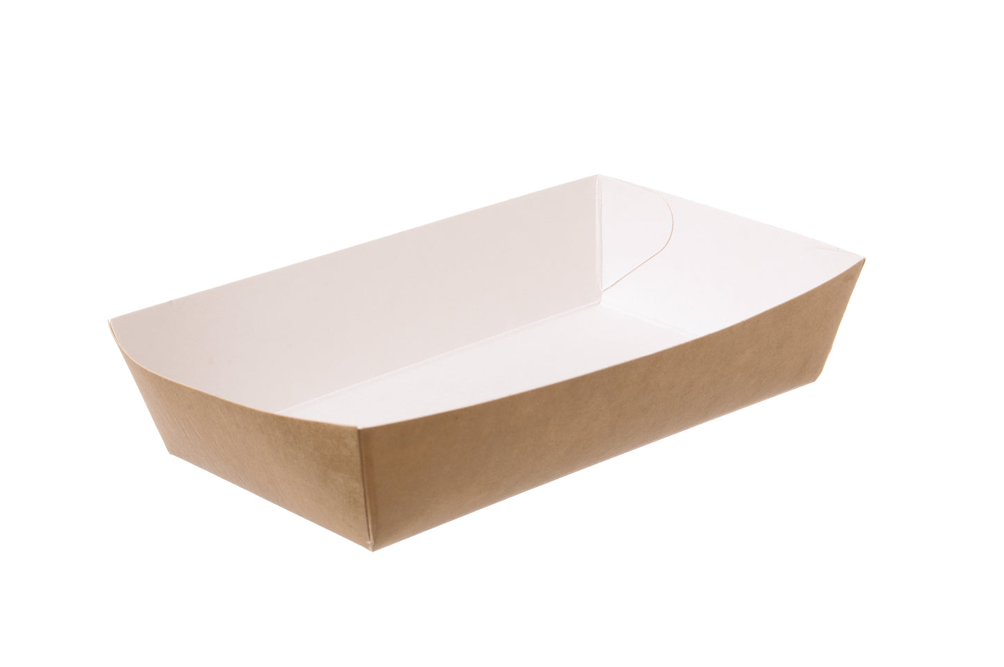 Snackschale Pappe NATURE klein 120x60x37mm - 800 Stück