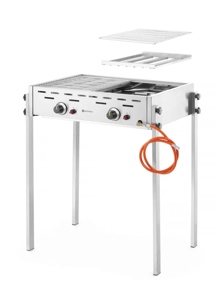 Gasgrill Roast-Master Pro, HENDI, 11,6kW, 790x560x(H)900mm