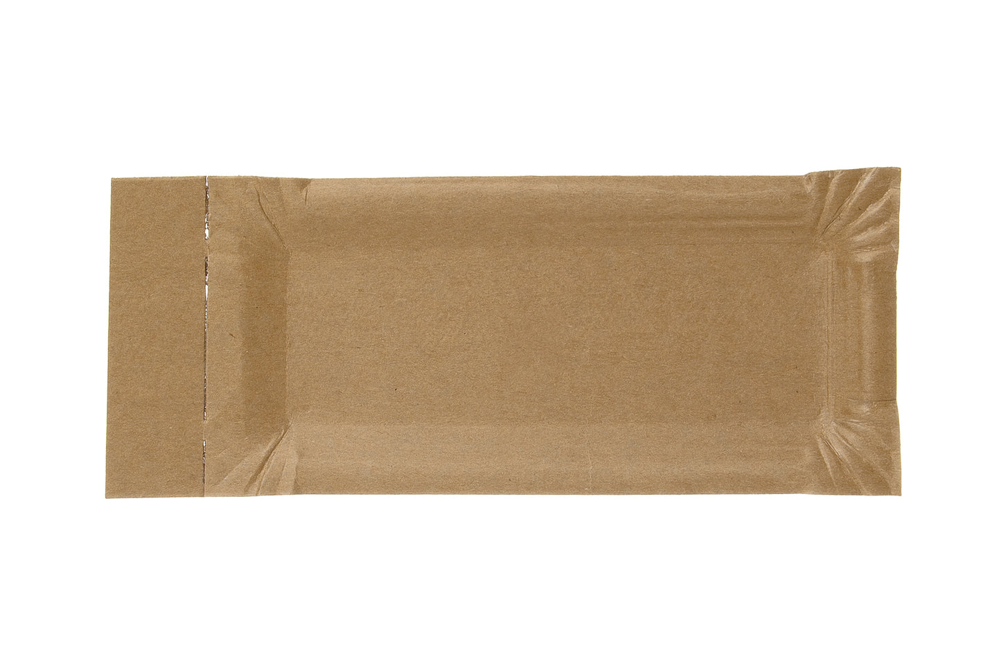 Pappteller mit Abriss braun Fettbarriere 8x18x3cm - 3000 Stück