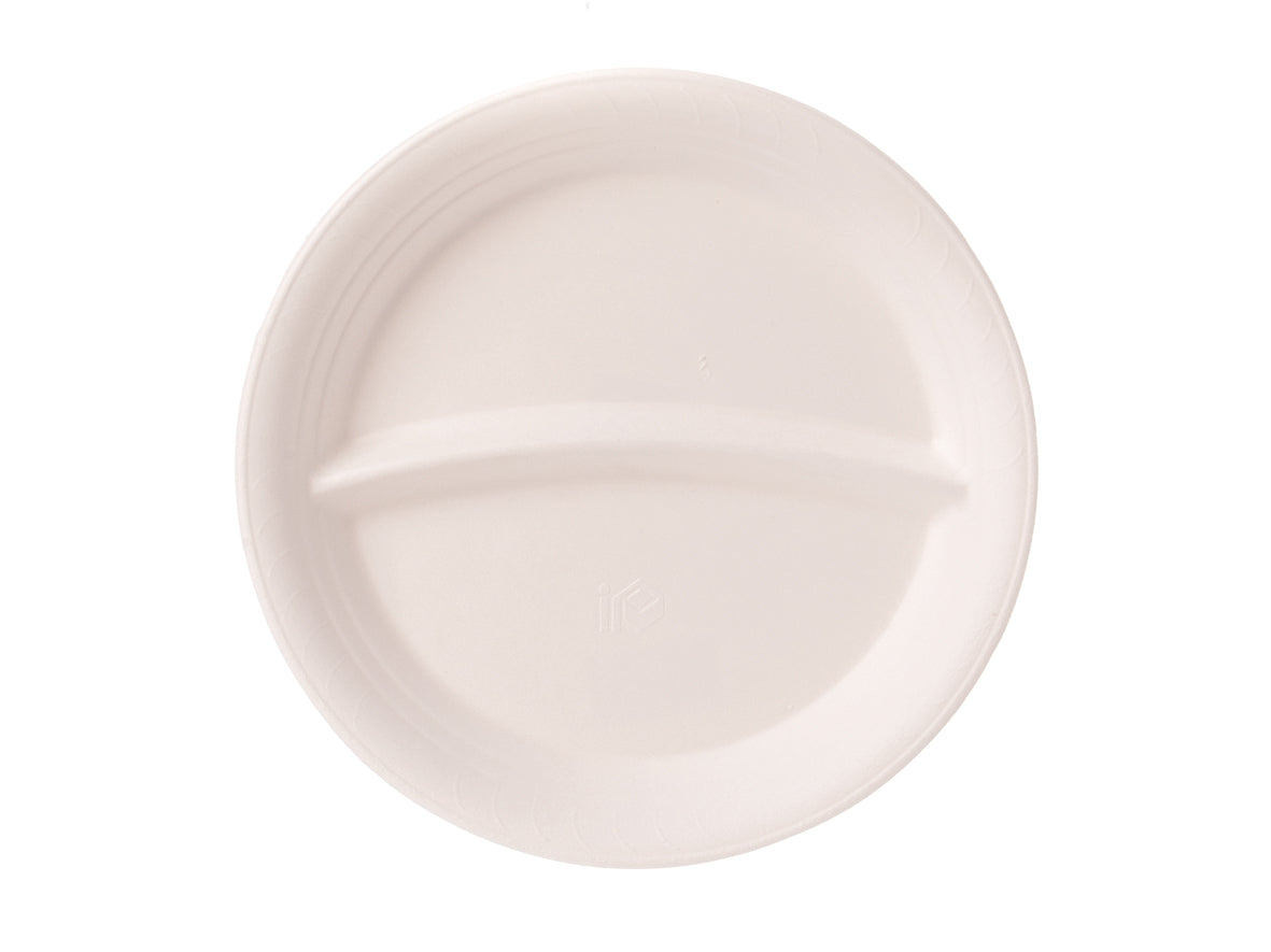 Einweg Teller rund 2-geteilt 22cm 500 Stück