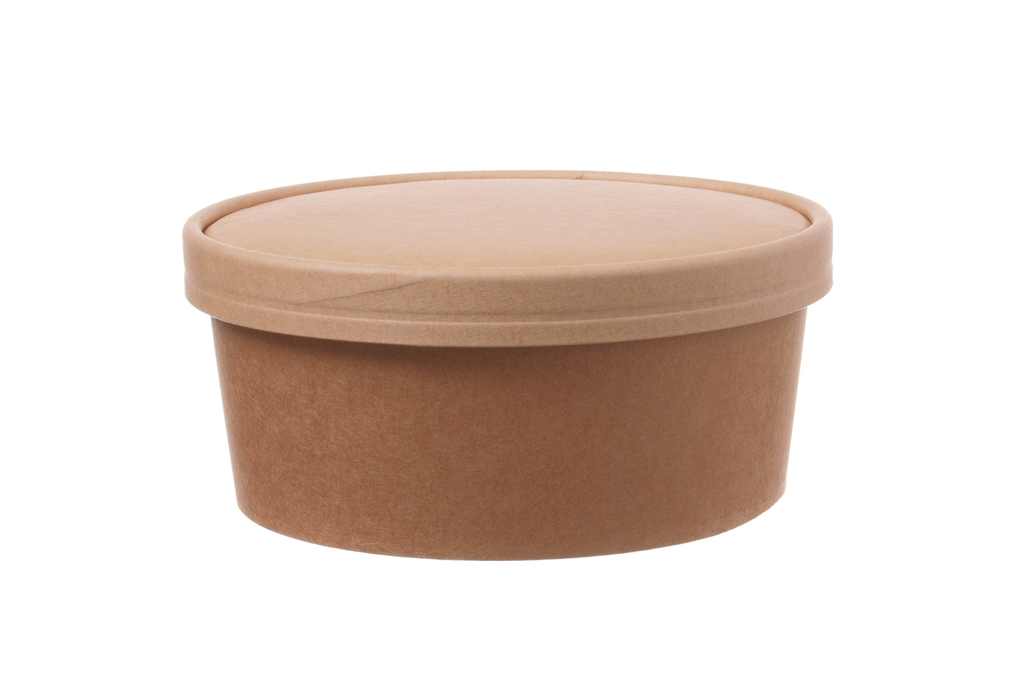 Einweg Salatschale mit Papp-Deckel braun 750ml - 300 Stück