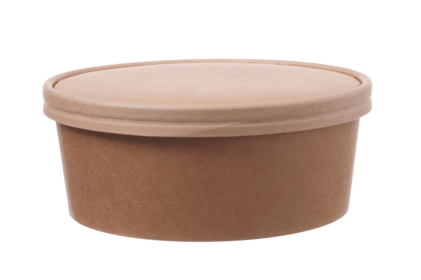 Einweg Salatschale mit Papp-Deckel braun 1000ml - 300 Stück