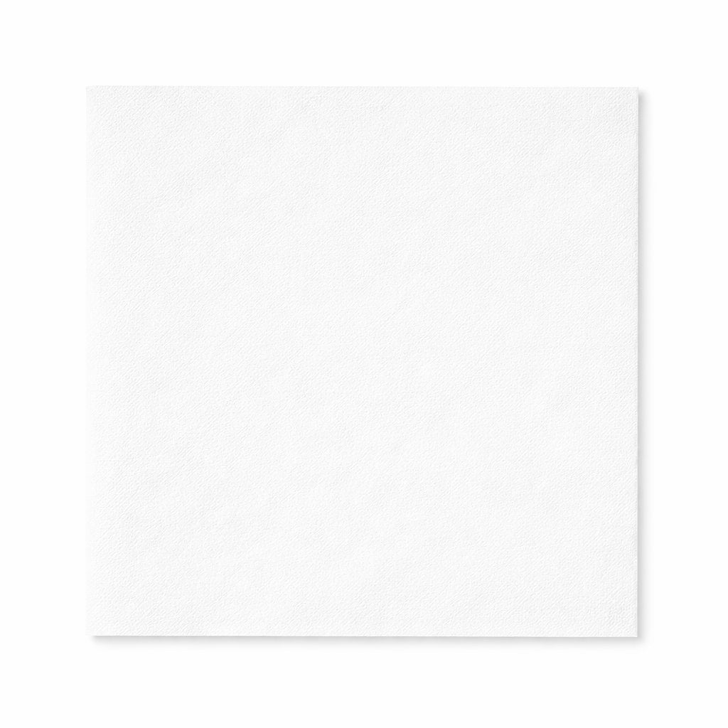 Prägeservietten 33x33cm 1-lagig 1/4 Falz Weiss - 4000 Stück