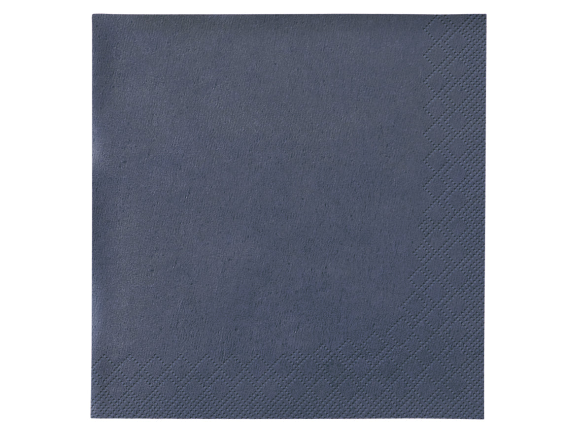 Servietten 40x40cm 3-lagig 1/4 Falz Blau - 1000 Stück