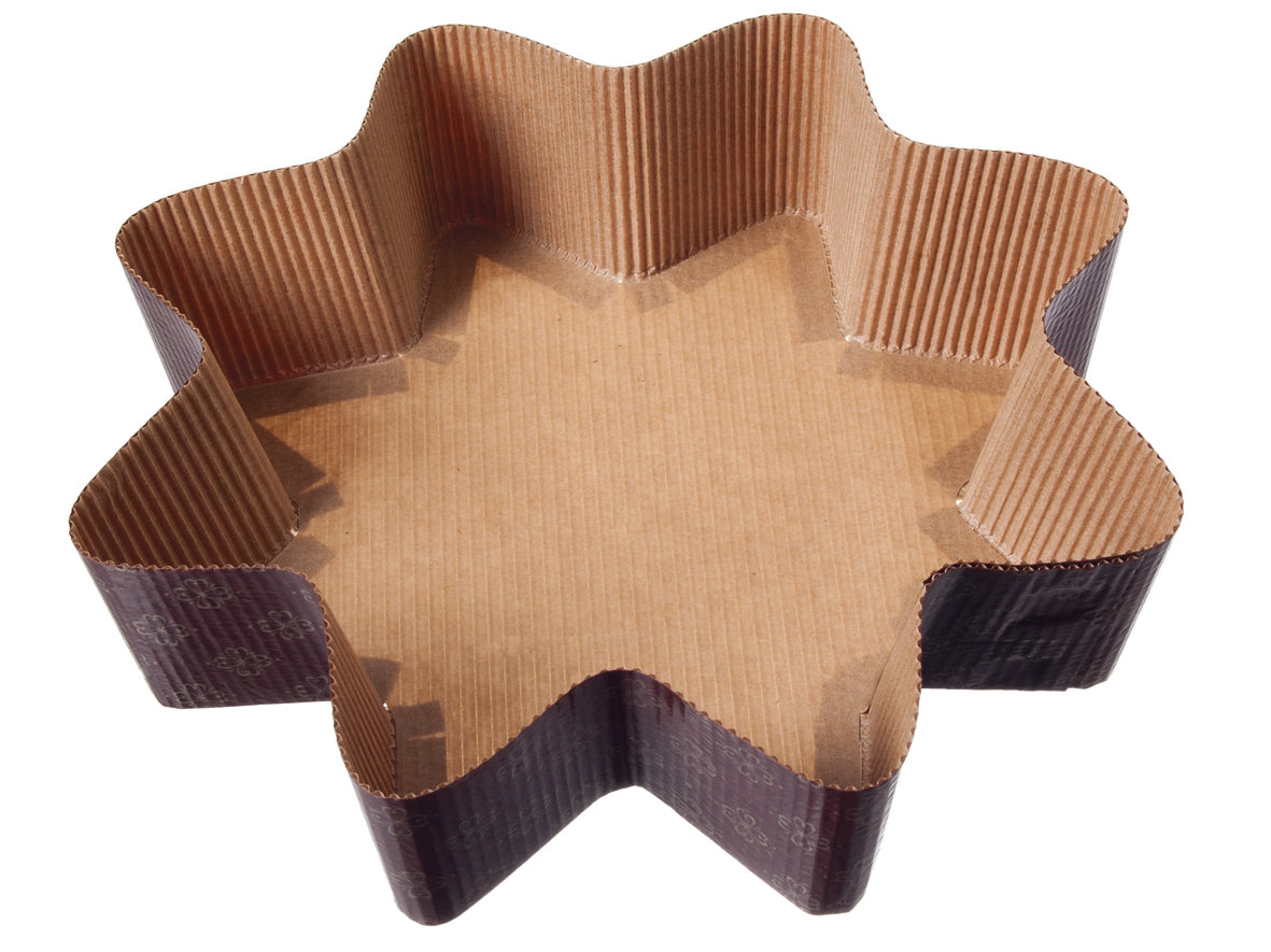 Backform Weihnachten Papier 23,5cm Stern Höhe 6cm - 810 Stück