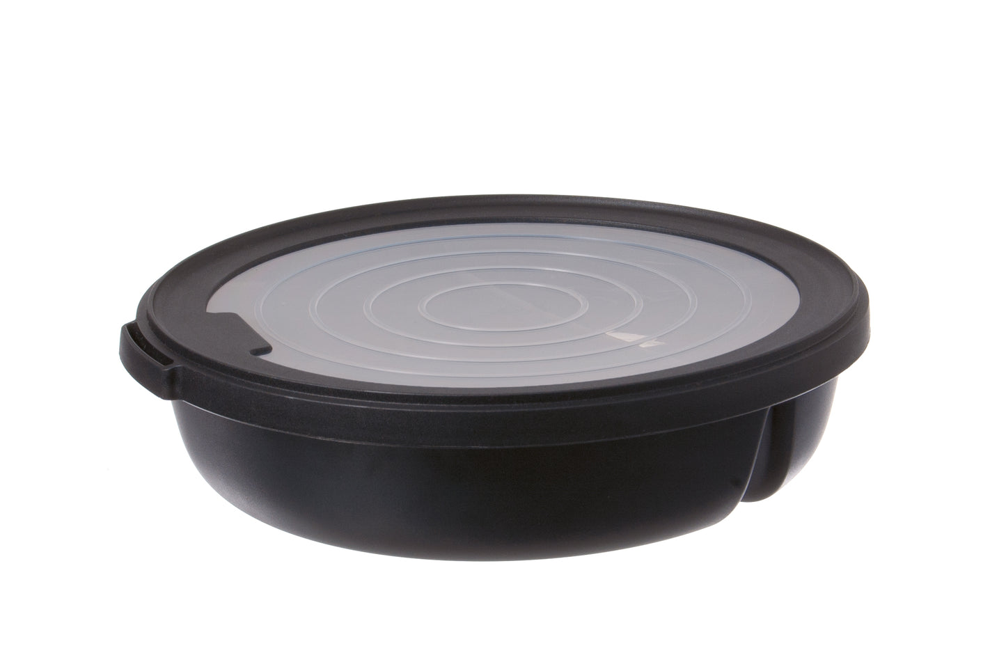 Mehrweg Schale 1050ml 2-geteilt mit Deckel - 24 Stück