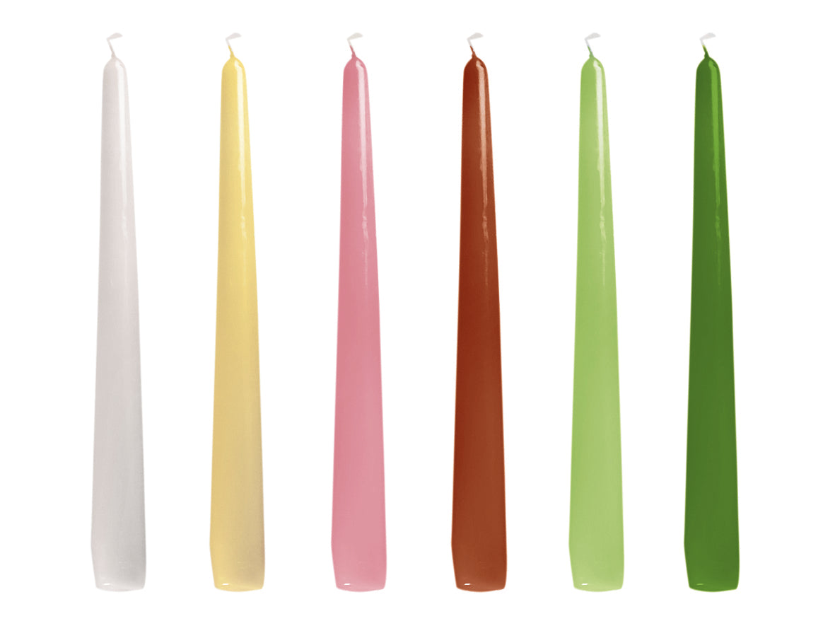 Leuchterkerze Spitzkerze weiß 25cm - 100 Stück