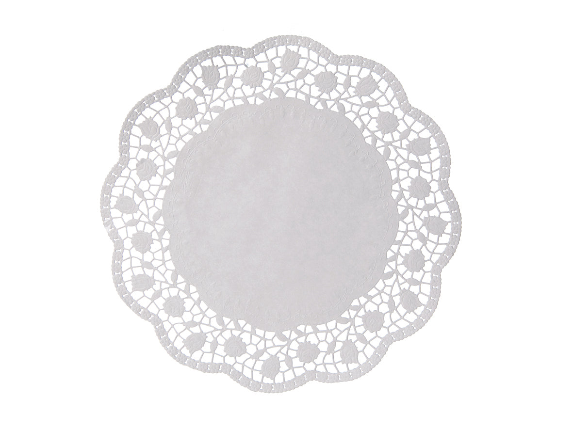 Tortenspitzen rund Ø 32 cm weiss - 2000 Stück