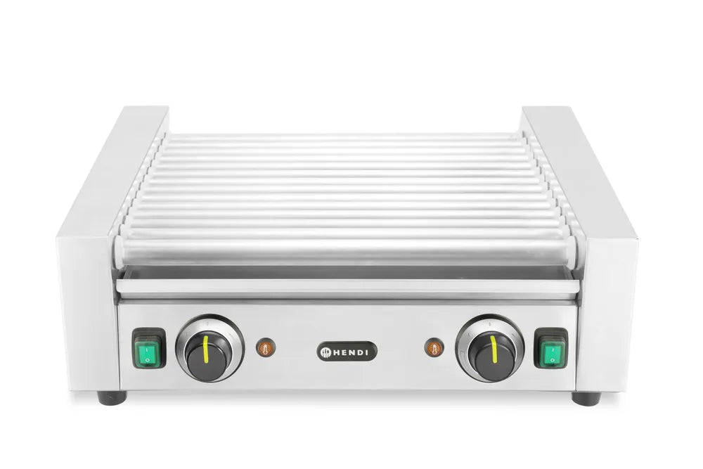 Rollengrill – 2 Zonen, HENDI, 14 Rollen, 230V/1230W, 566x640x(H)192mm