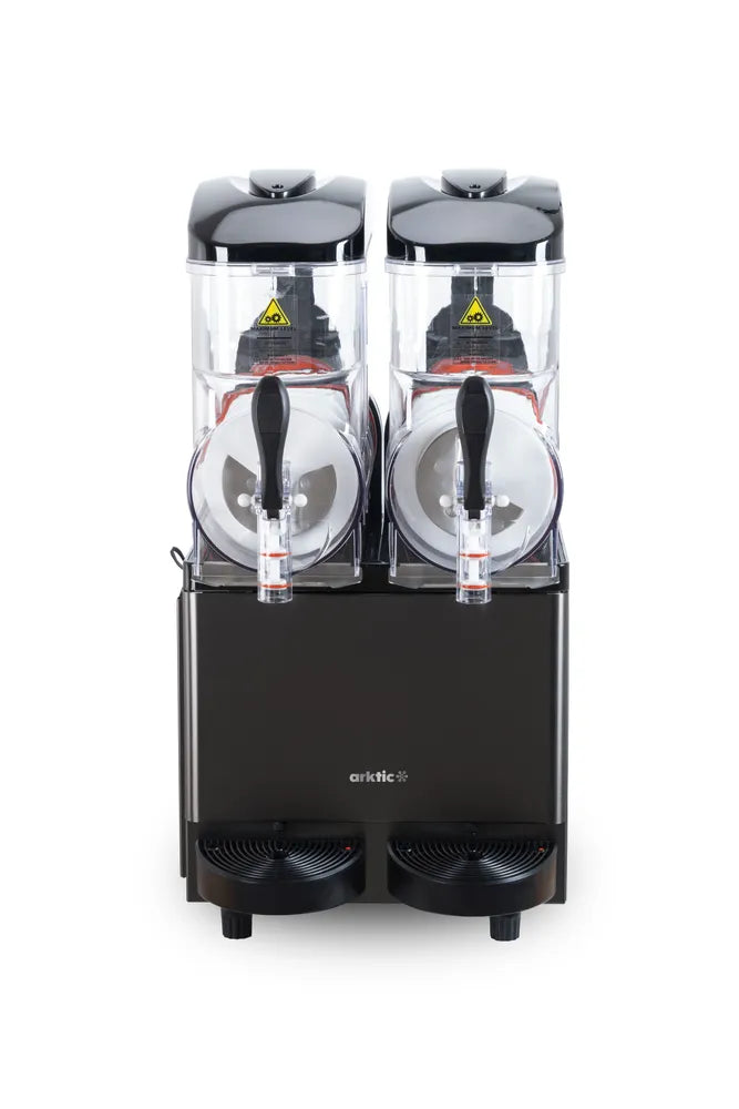 Slush-Eis-Maschine 2x12 L, Arktic, 24L, Schwarz, 220-240V/710W, 415x507x(H)810mm