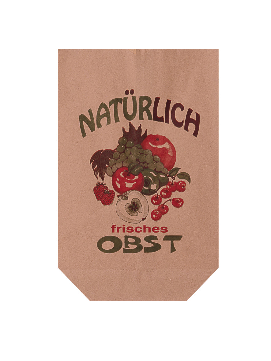 Obst Papier Bodenbeutel 1,0kg 16,5x25cm braun - 1000 Stück