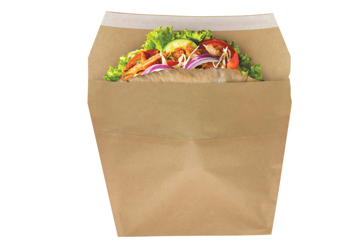 Streetfood Bags Dönertasche Konisch 260x168x180mm - 800 Stück
