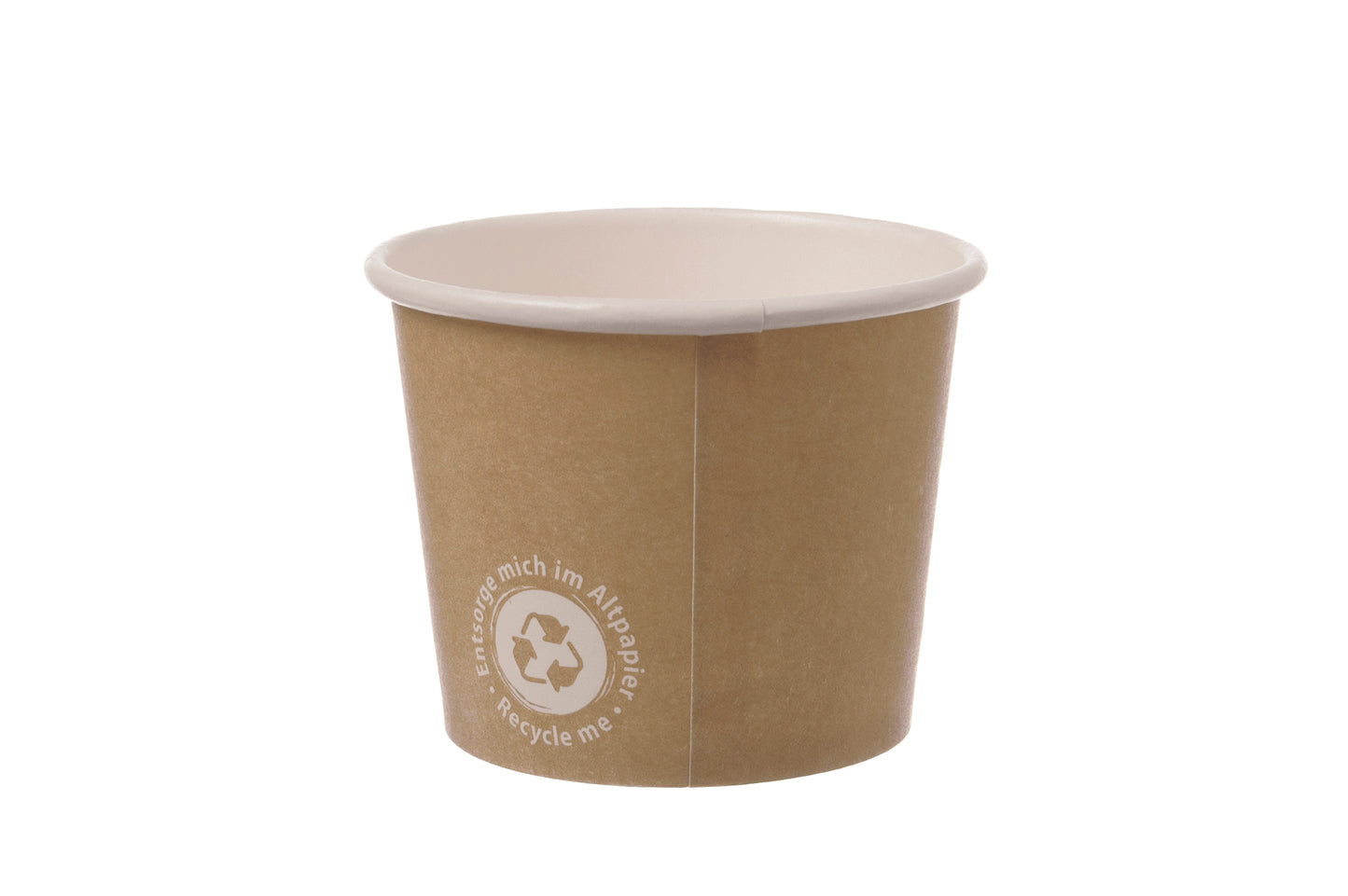 Eisbecher Pappe RECYCLE ME 360ml - 1100 Stück