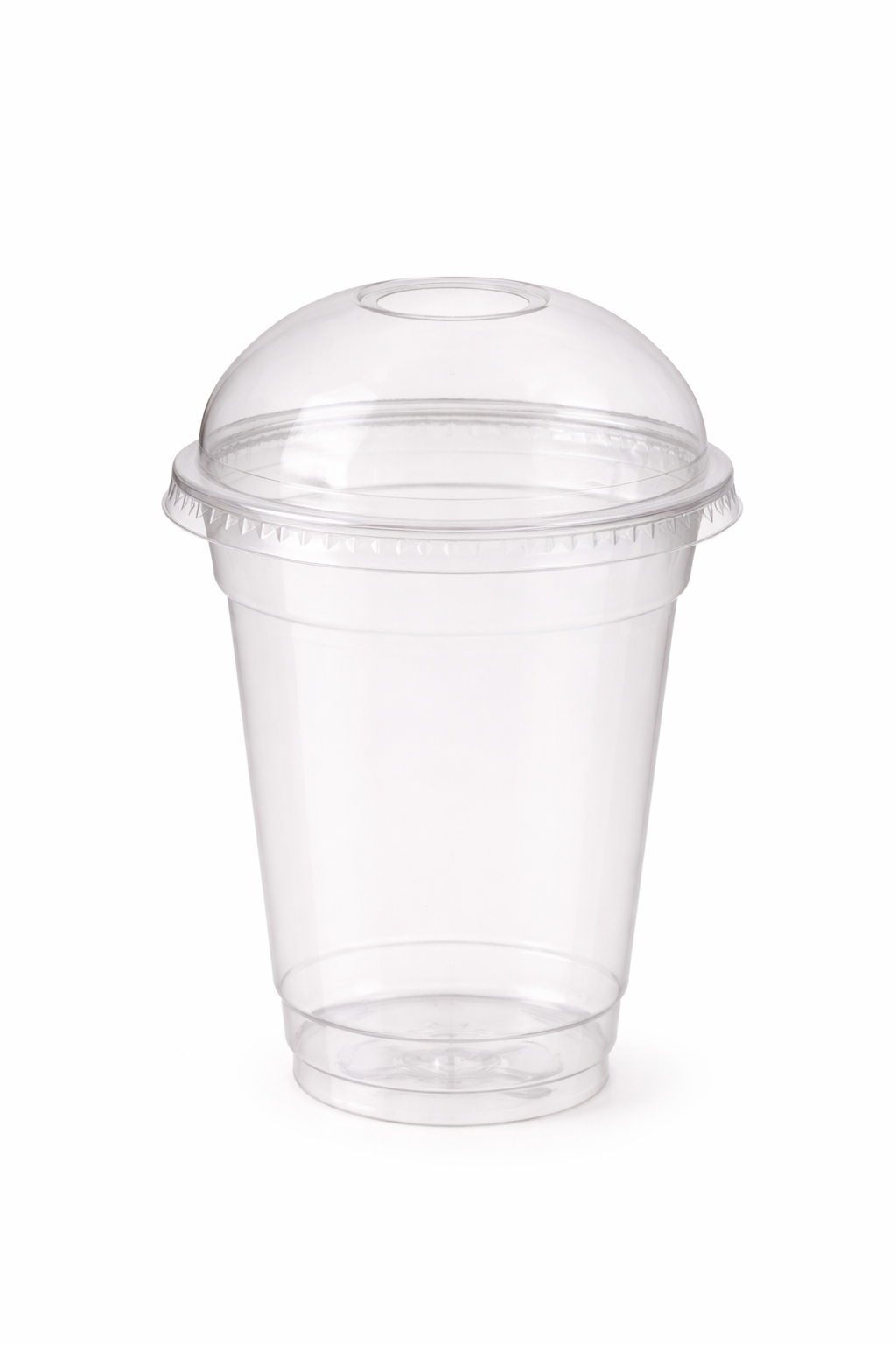 Smoothie Cup rPET 400ml 125x95mm mit Deckel Domdeckel - 800 Stück