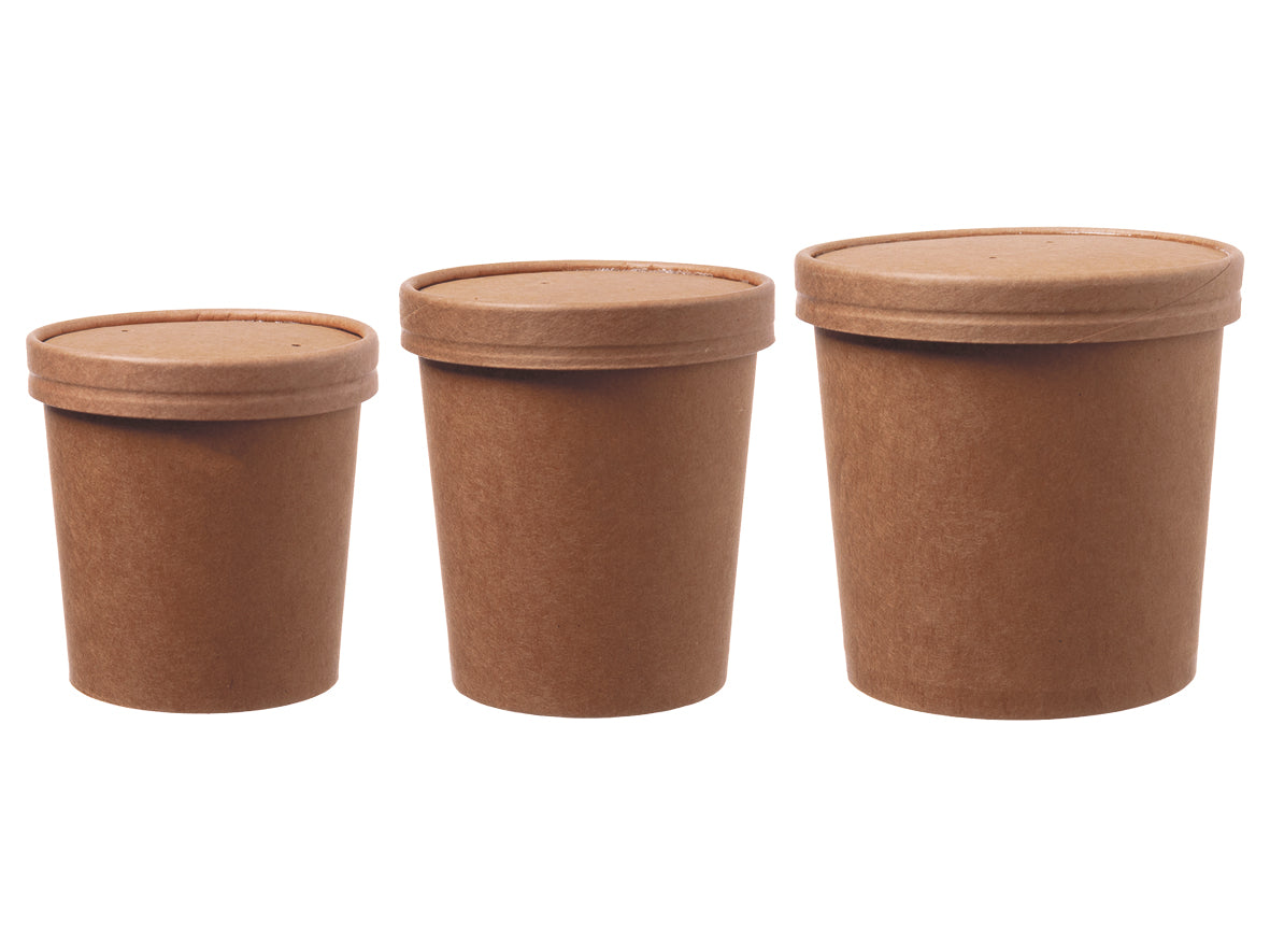Suppenbecher mit Deckel Pappe PE 750ml - 500 Stück