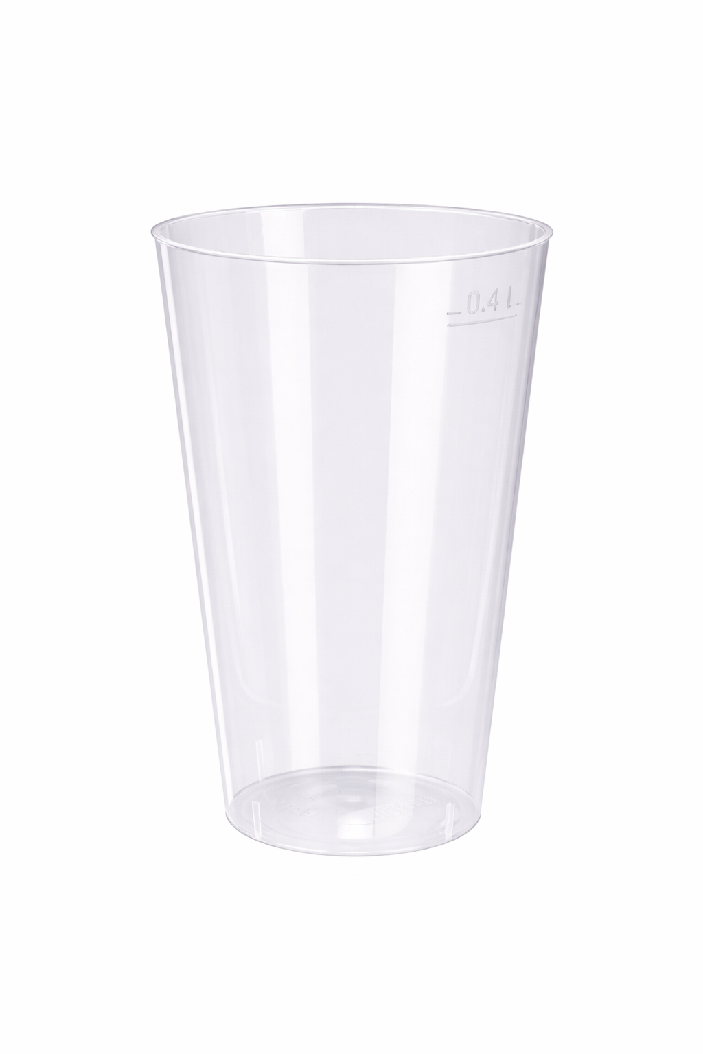 Mehrweg Trinkbecher 0,4l transparent - 500 Stück