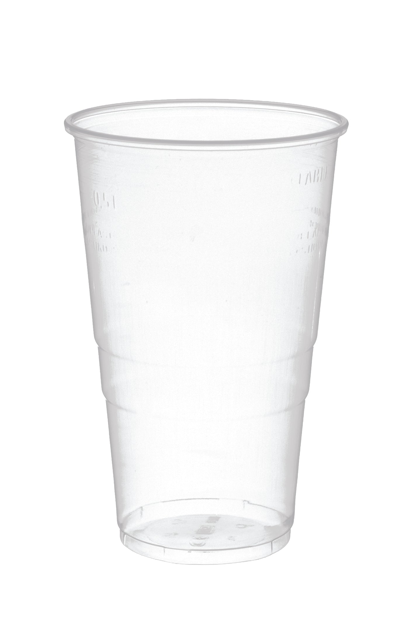 Trinkbecher glatt PP 0,5l transparent Ø95mm - 1600 Stück