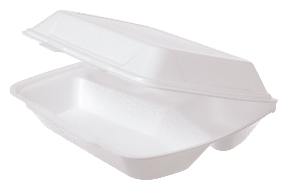 Menübox XPS IP4 1683 3-geteilt weiß 245x210x72mm - 50 Stück