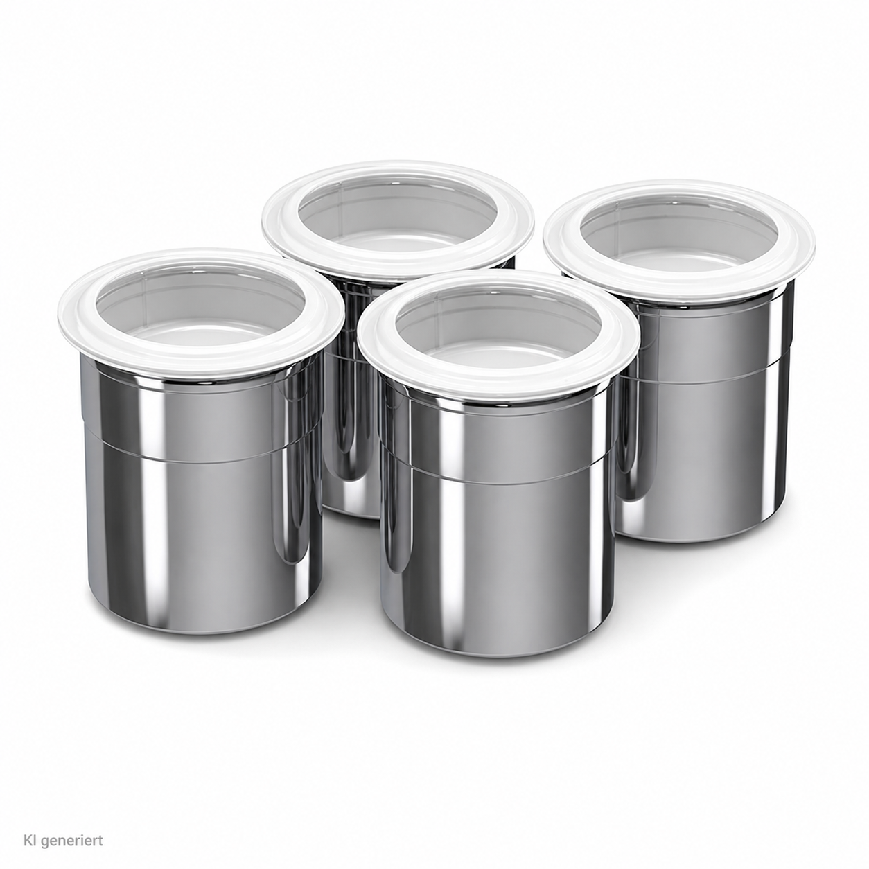 Mousse Chef Chromstahl Cups Set à 4