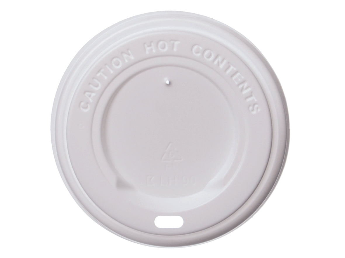 Kaffeebecher To Go Becher Deckel PS weiß 89,5mm - 1000 Stück