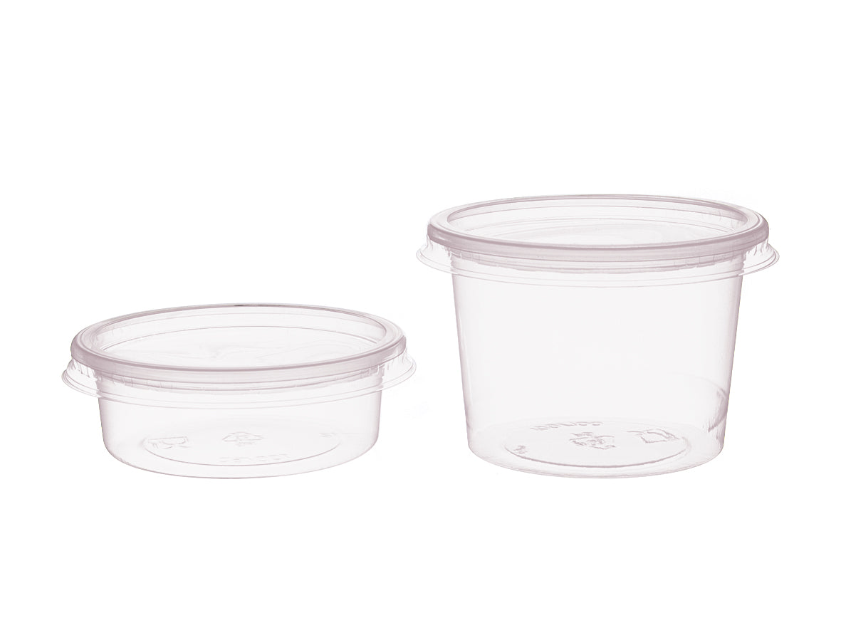 Dressingbecher rund 50ml mit Deckel 72x24mm - 500 Stück