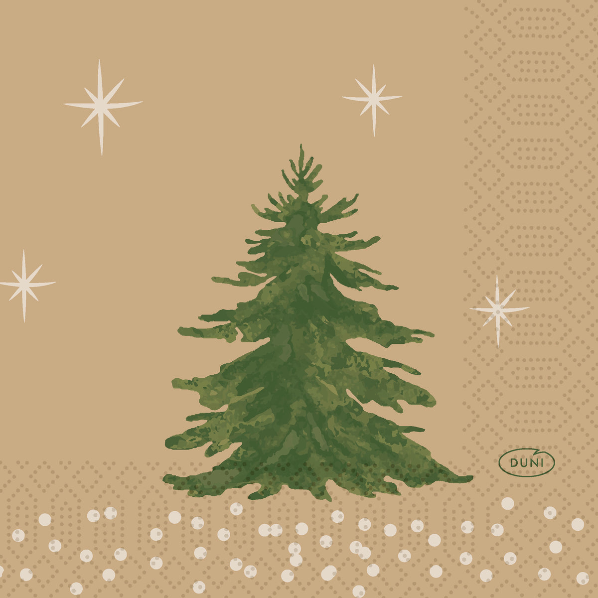 Servietten 24x24cm 3-lagig 1/4 Falz Humble Trees - 250 Stück