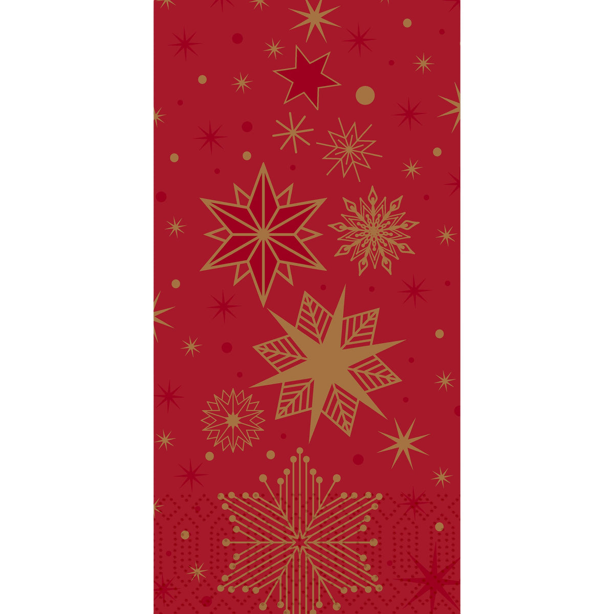 Servietten 40x40cm 3-lagig 1/8 Falz Stargazing Red - 250 Stück