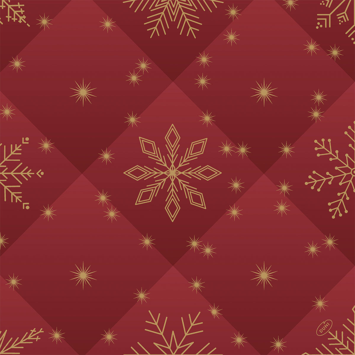 Bio Soft Servietten 40x40cm 1/4 Falz Rhombus Bordeaux - 60 Stück