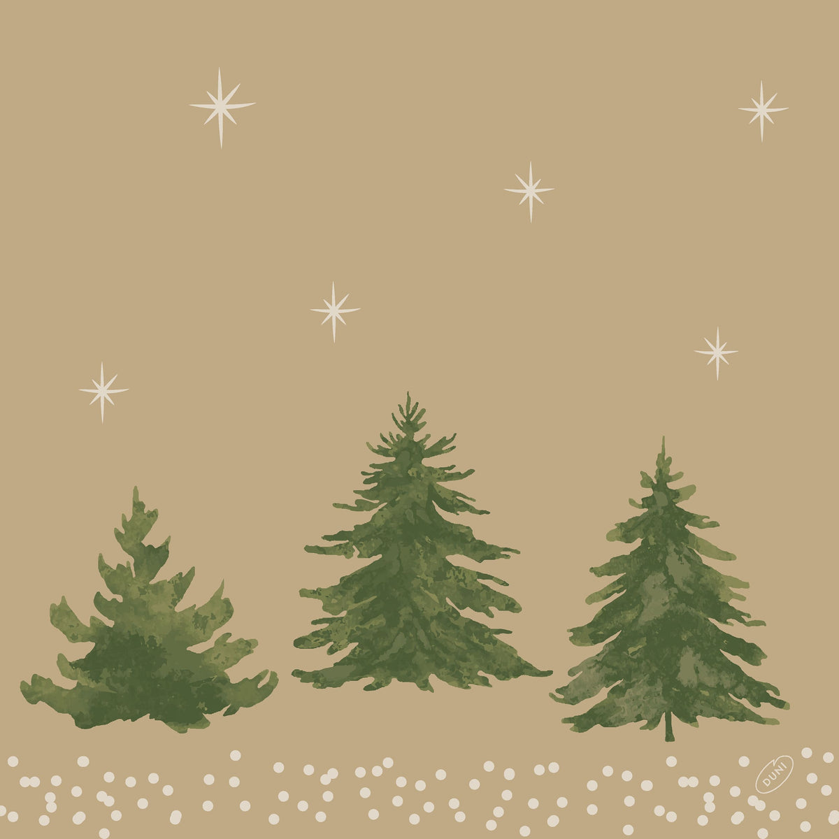 Bio Soft Servietten 40x40cm 1/4 Falz Humble Trees - 60 Stück