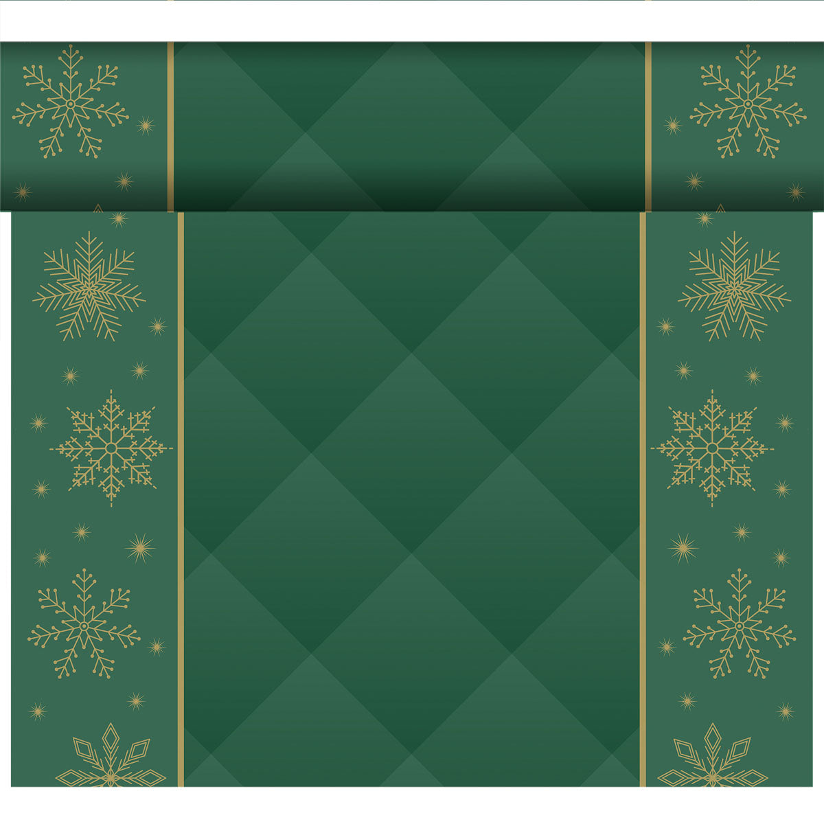 Dunicel Bio Tischläufer 24mx40cm Rhombus Green - 20 Abschnitte