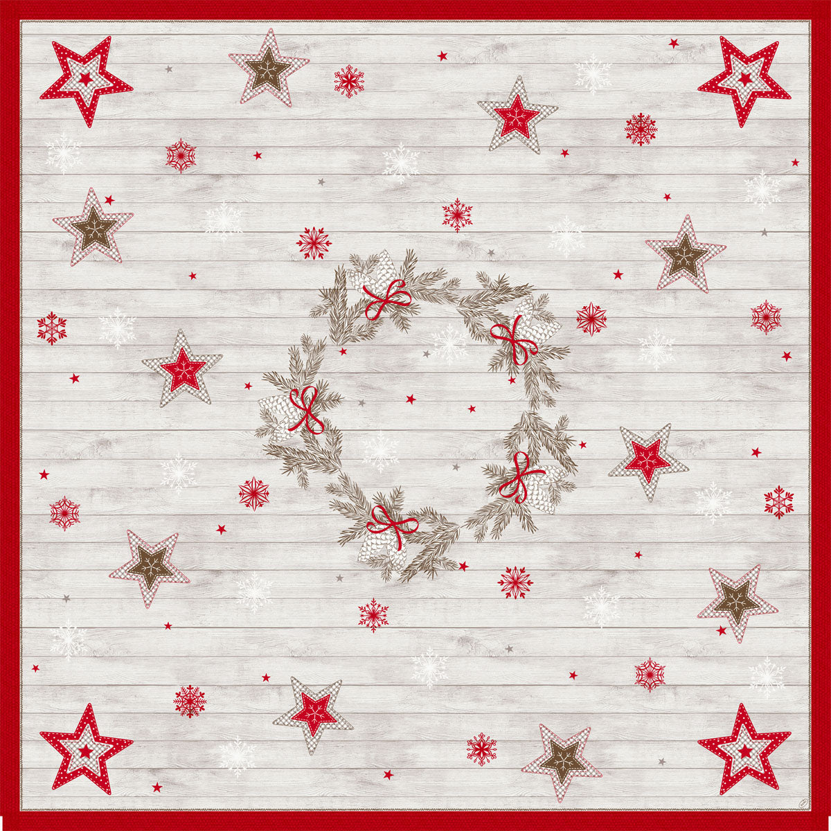 Einweg Dunicel Tischdecken 84x84cm Cozy Winter - 100 Stück