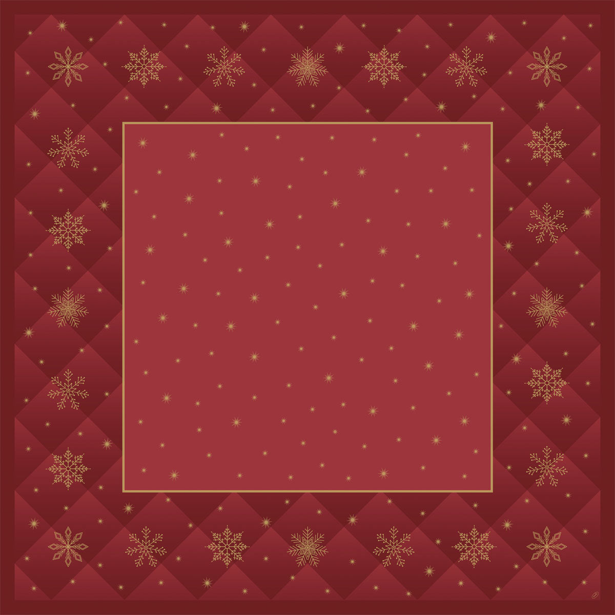 Einweg Dunicel Bio Tischdecken 84x84cm Rhombus Bordeaux - 20 Stück