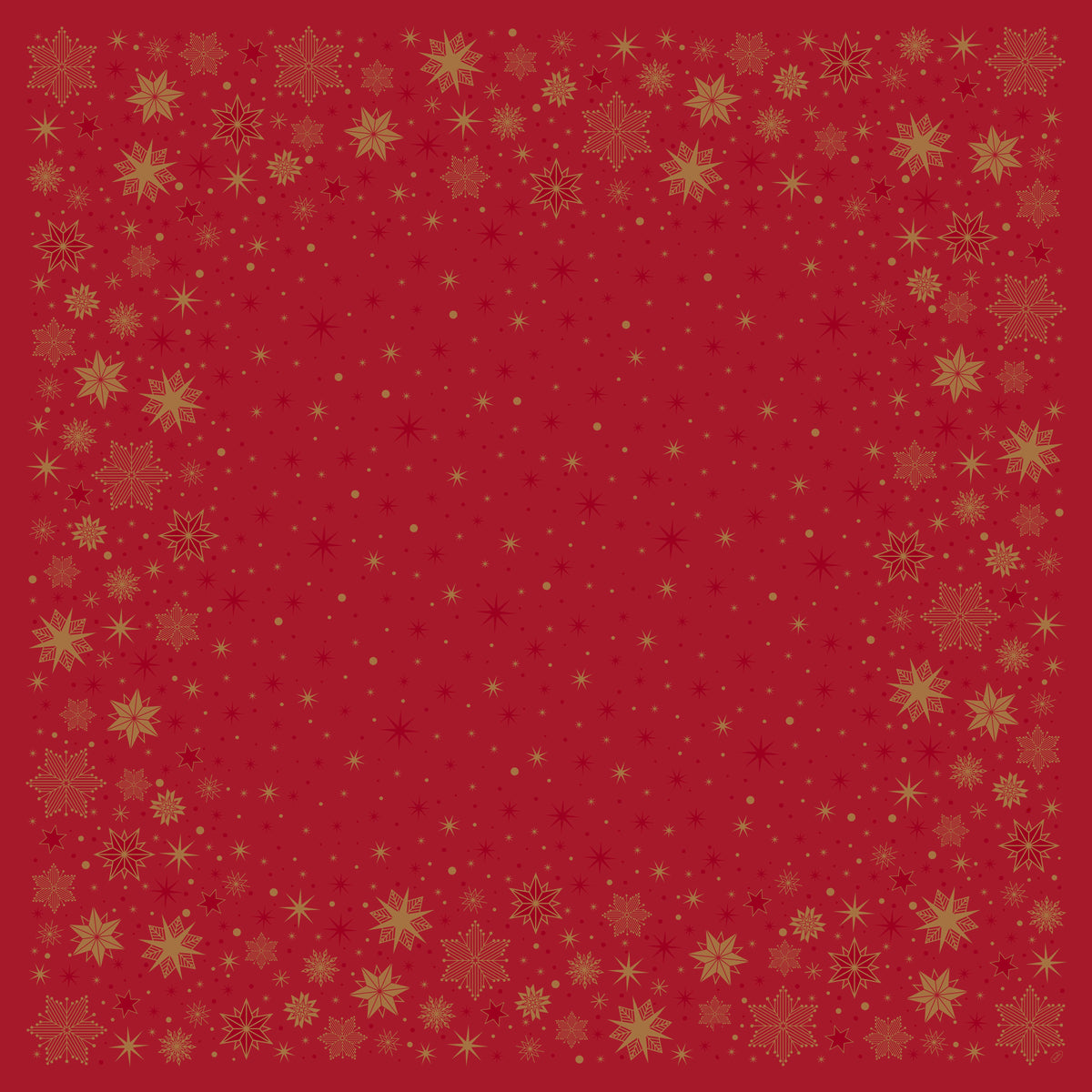 Einweg Dunicel Bio Tischdecken 84x84cm Stargazing Red - 20 Stück