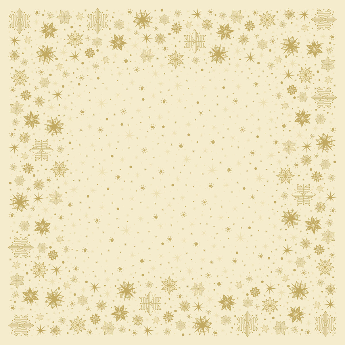 Einweg Dunicel Bio Tischdecken 84x84cm Stargazing Cream - 100 Stück