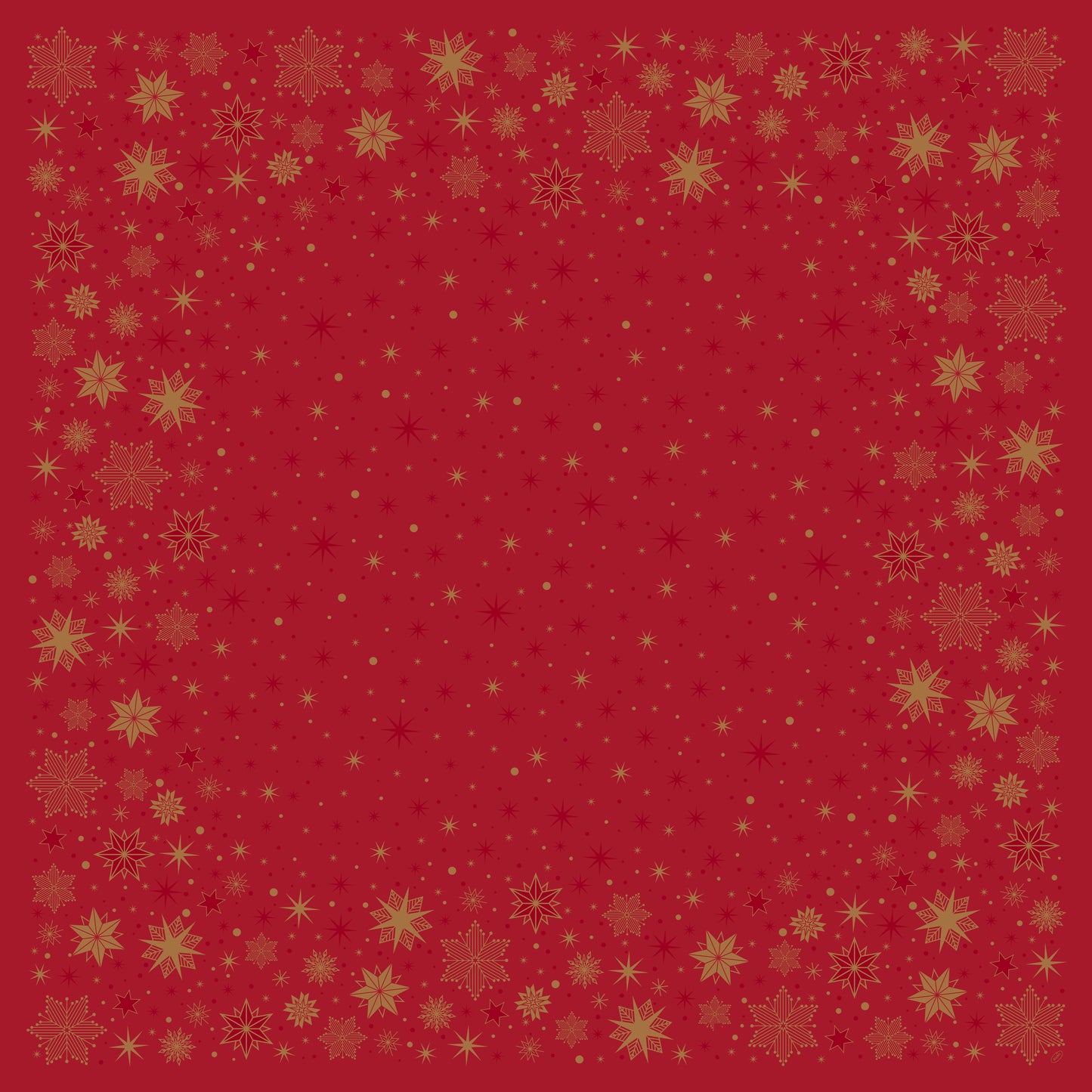 Einweg Dunicel Bio Tischdecken 84x84cm Stargazing Red - 100 Stück