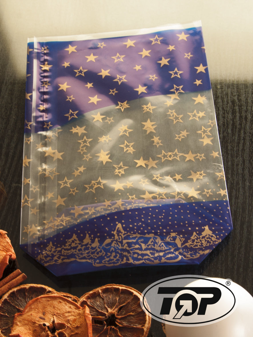 Stollenbeutel Weihnachten PP 150x60x350mm - 500 Stück