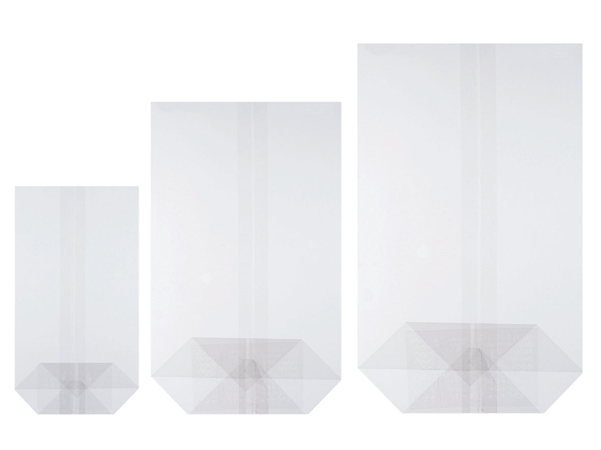 Bodenbeutel Kekstüte Cellophan 120x225+47mm - 1000 Stück