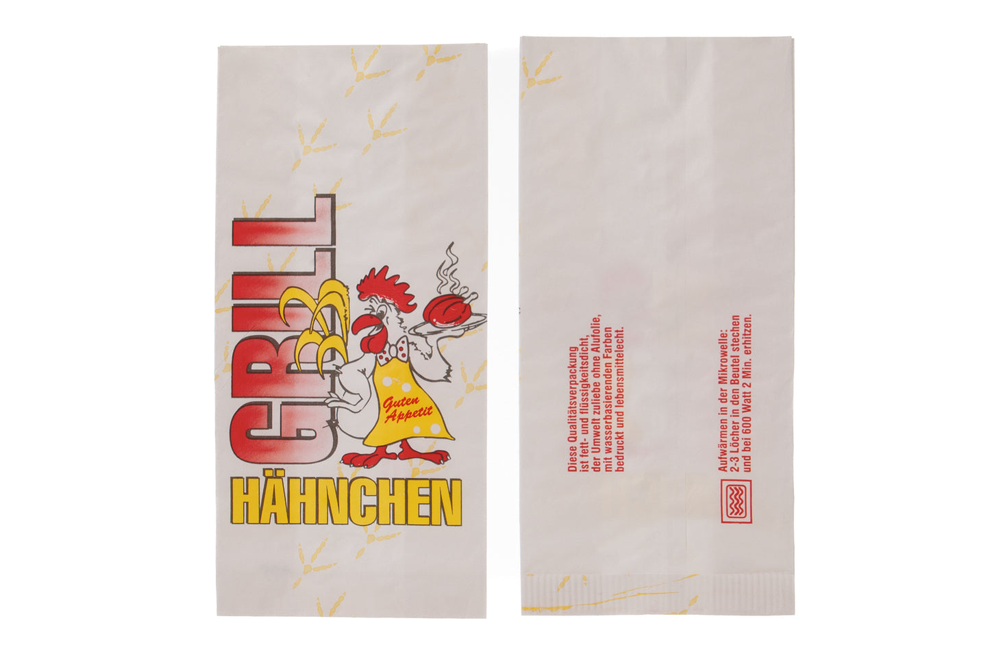 Hähnchenbeutel 1/1 Gockel 2-lagig 130x80x270mm - 500 Stück