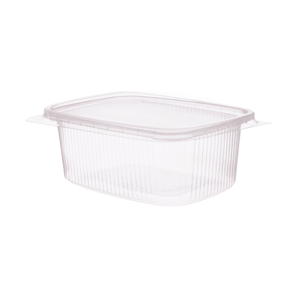 Verpackungsbecher eckig PP 250ml mit Deckel 108x82x49mm - 250 Stück