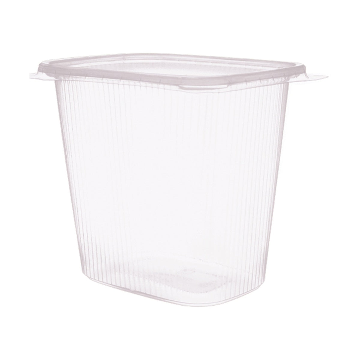 Verpackungsbecher eckig PP 500ml mit Deckel 108x81x102mm - 1000 Stück