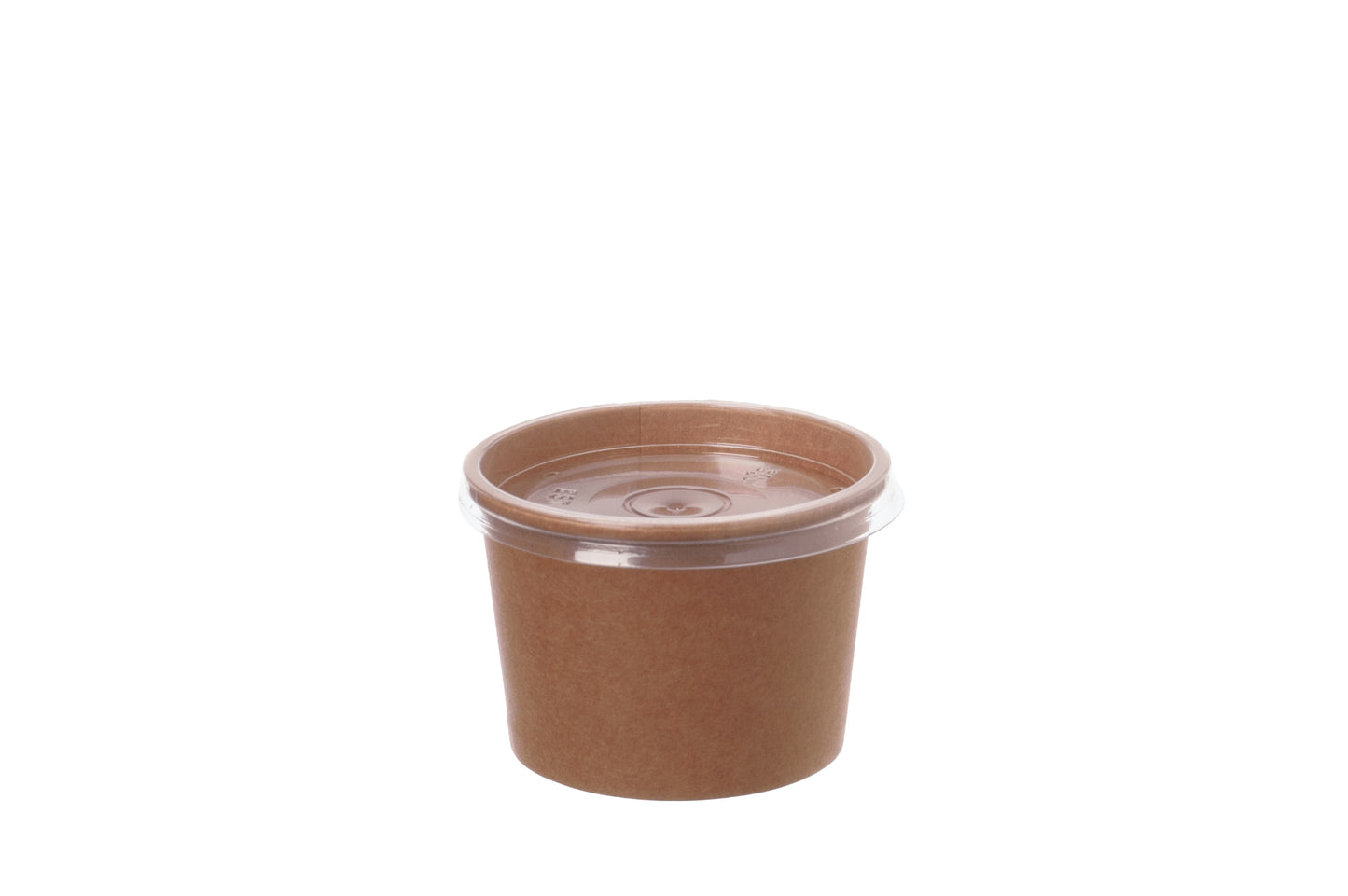 Suppenbecher Pappe 230ml mit Dampfloch-Deckel - 500 Stück