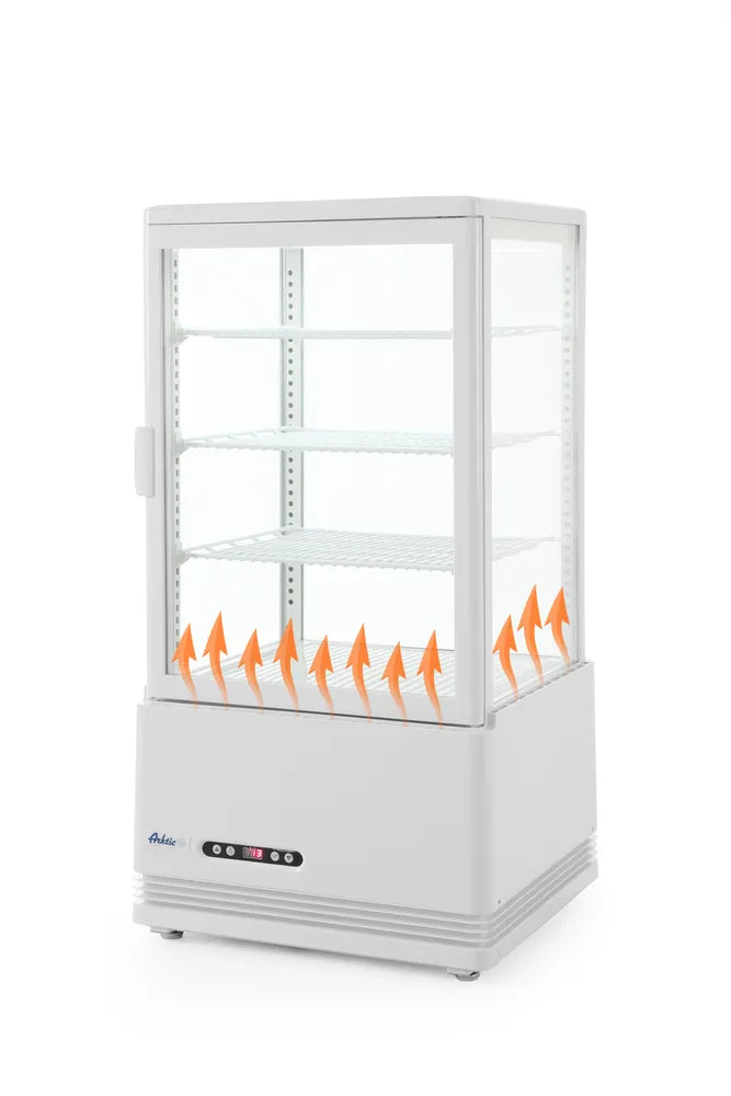 Aufsatz-Kühlvitrine 68 Liter, Arktic, weiß, 230V/170W, 444x397x(H)875mm