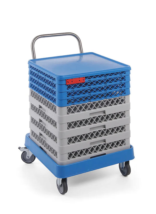 Trolley für Geschirrspülkörbe mit Griff, HENDI, 575x545x(H)920mm
