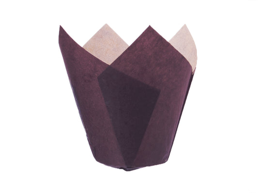 Tulip Cup Backform Braun H:5,5-9,5cm Ø5cm - 1000 Stück