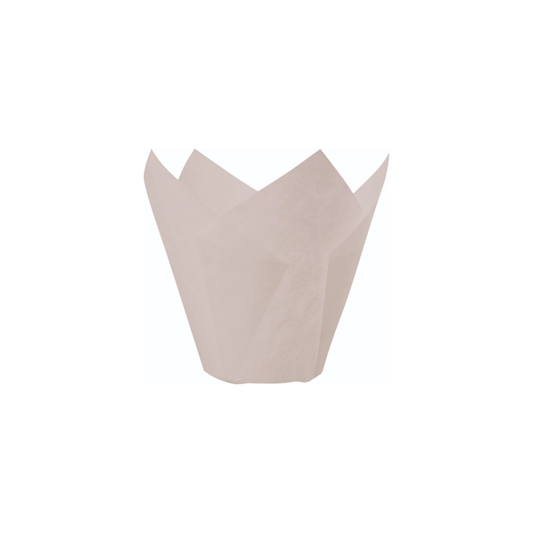 Tulip Cup Backform Weiss H:5,5-9,5cm Ø5cm - 1000 Stück
