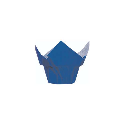 Tulip Cup Backform Blau H:4-8,5cm Ø5cm - 3800 Stück