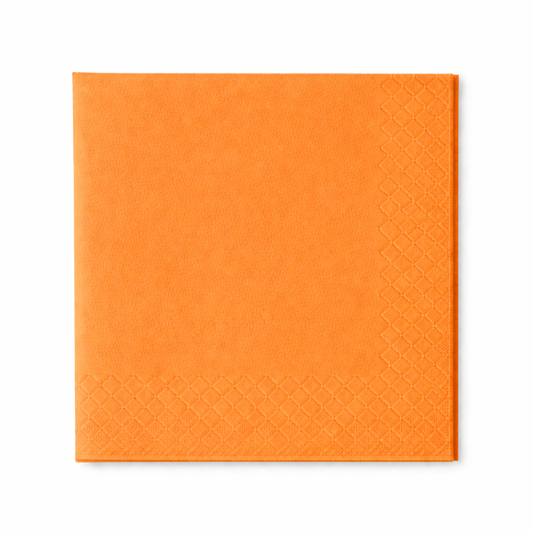 Servietten 33x33cm 3-lagig 1/4 Falz Orange - 1600 Stück